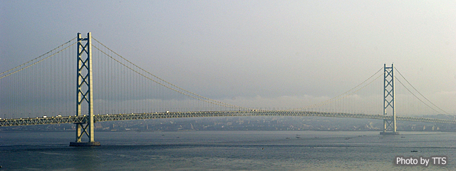日本の吊橋：明石海峡大橋