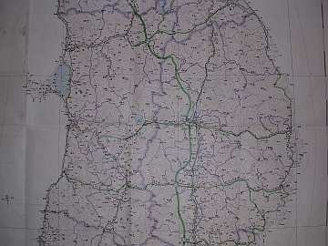 東北自動車道建設予定路線計画図