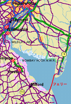 capemay ferry map