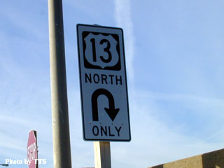 US-13 highway marker